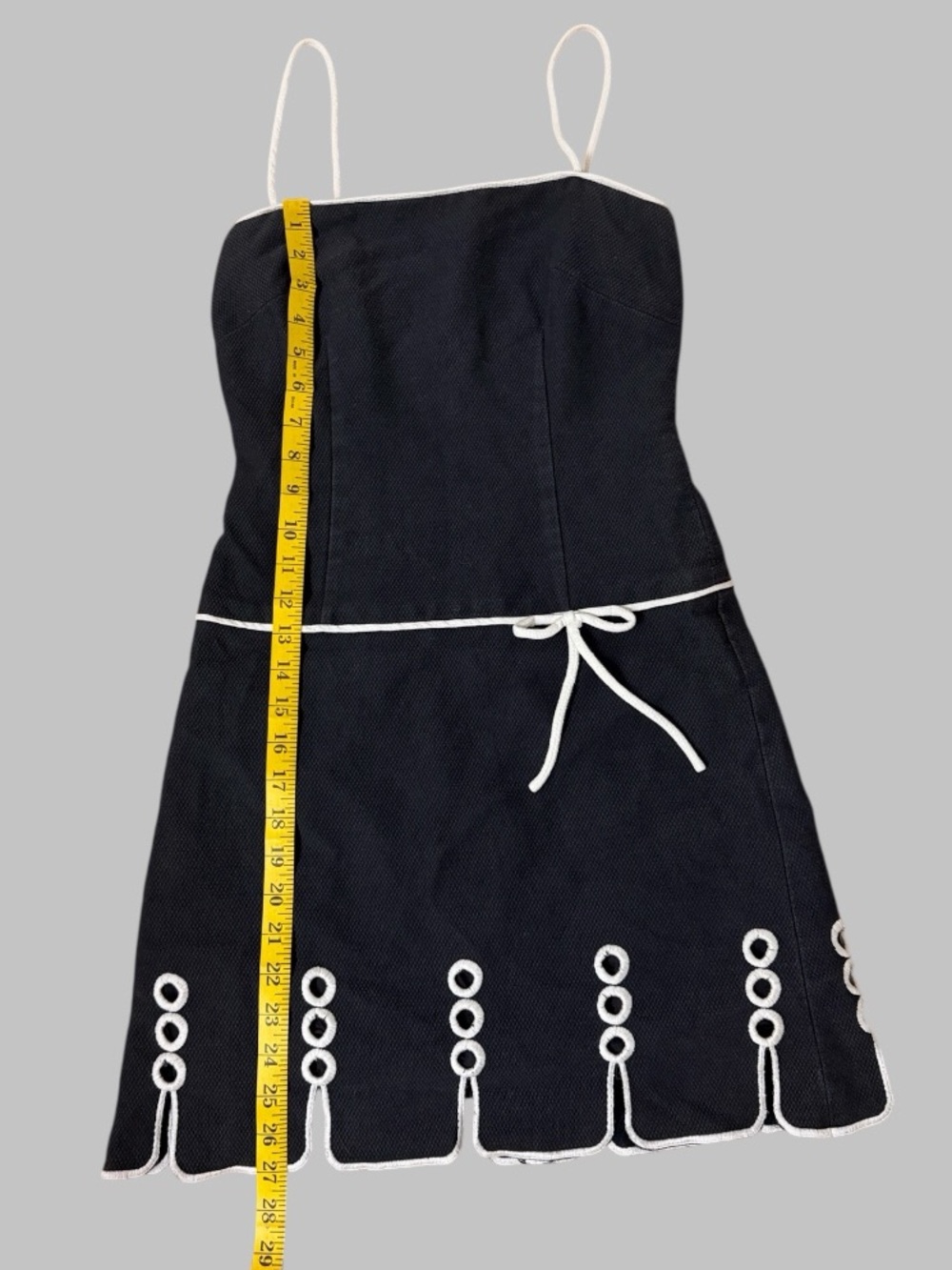 Laundry By Shelli Segal Black & White Bow Mini Dress - Picture 4 of 6